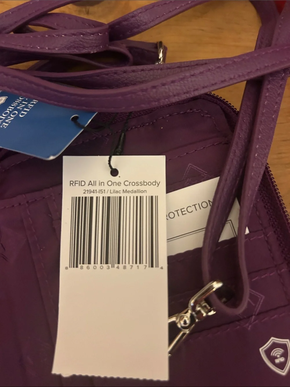 Vera Bradley Purple Quilted Crossbody Bag